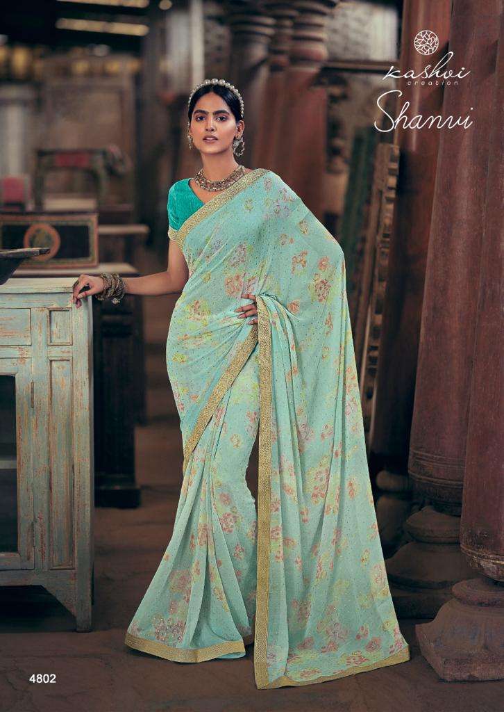 Kashvi Shanvi Georgette Ethnic Wear Range Of Fancy Saree