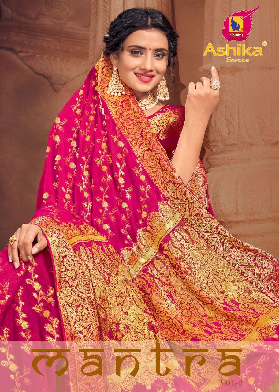 Mantra Vol 2 By Ashika Sarees Fancy Elegant Work Collection