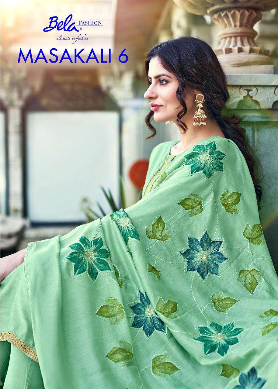 Masakali Vol 6 By Bela Cotton Silk Party Wear Suits