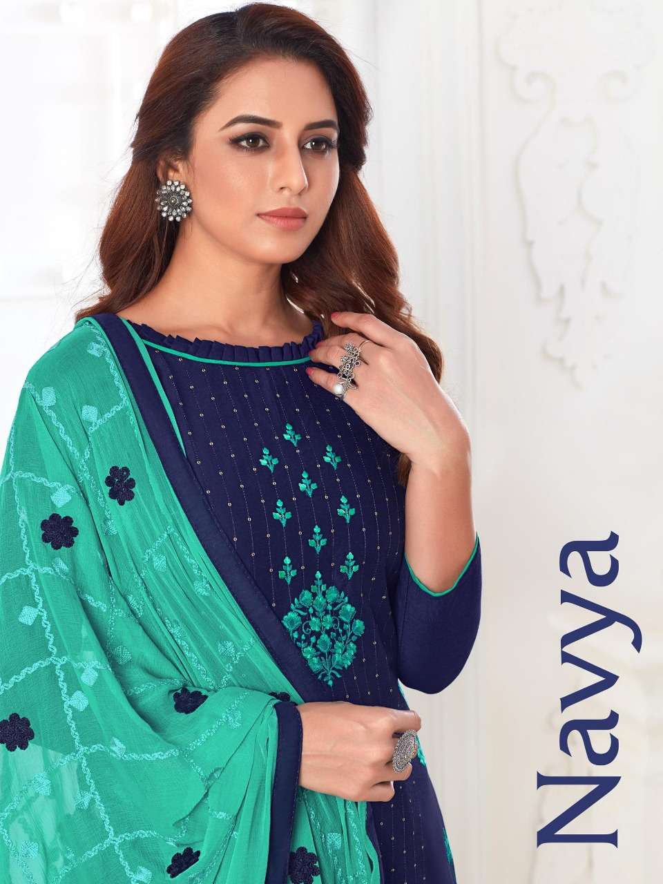 Navya By Raghav Cotton Slub Formal Dress Materials