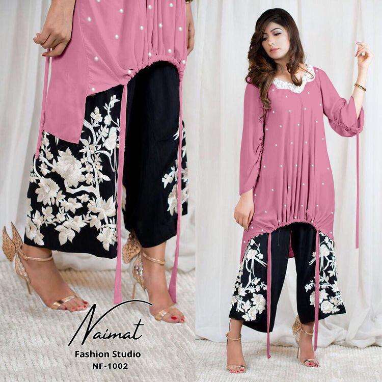 Nfs 1002 By Naimat Fashion Studio Kurti With Palazzo Set