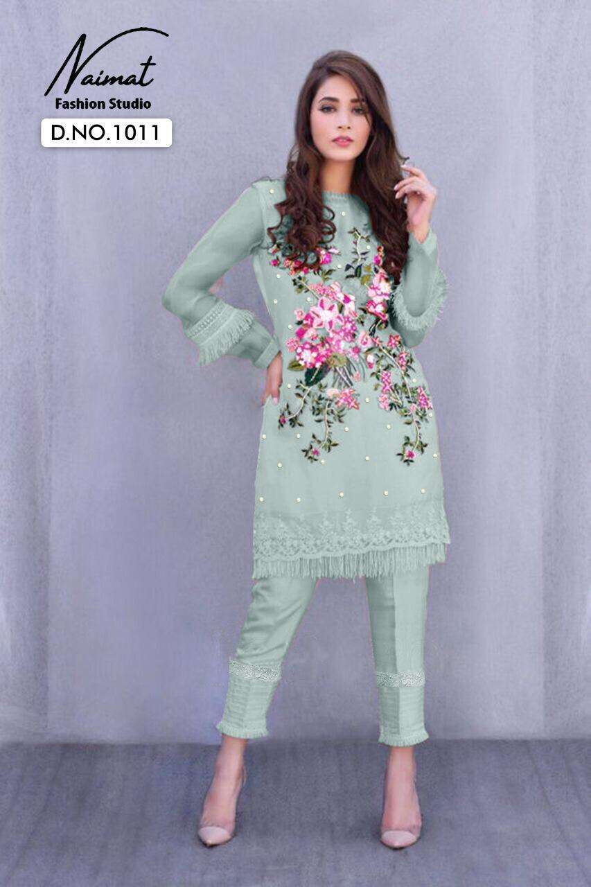 Nfs 1011 By Naimat Party Wear Kurti With Pant Pakistani Collection