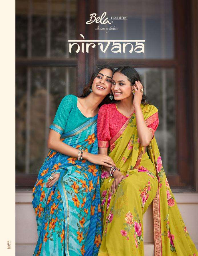 Nirvana By Bela Printed Fancy Georgette Saree