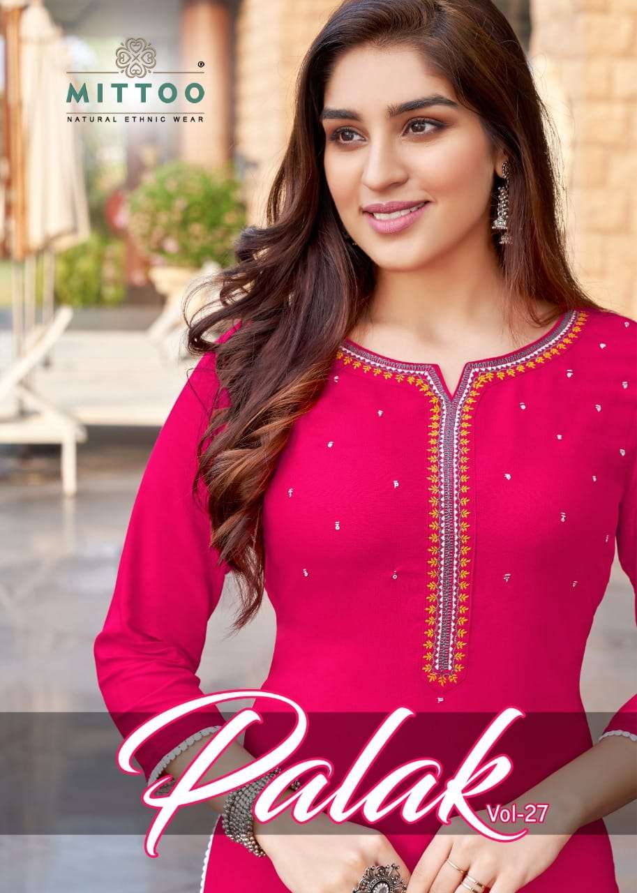 Palak Vol 27 By Mittoo Kurtis Exporter