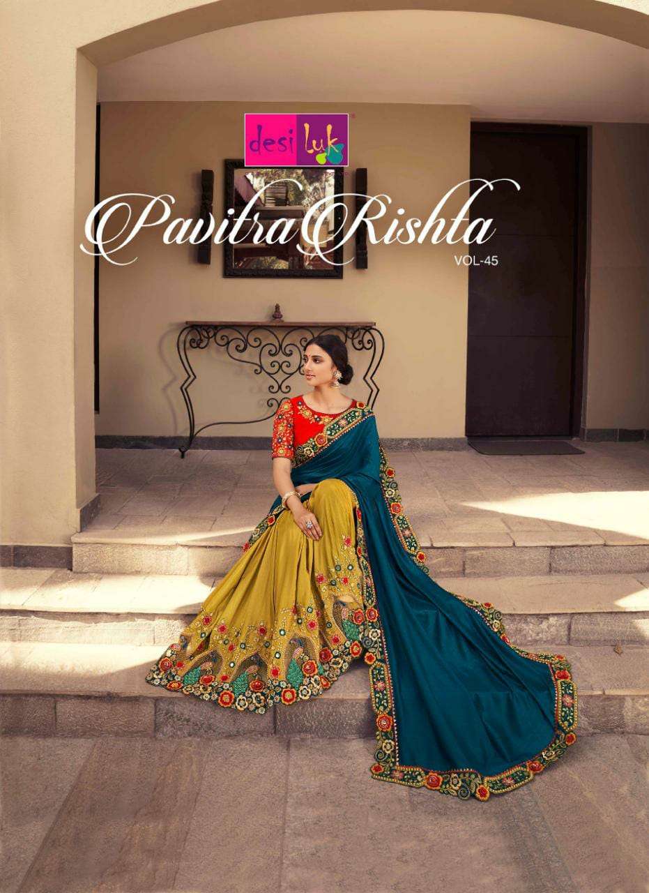 Pavitra Rishta Vol 45 By Desi Luk Fashion Surat Saree Exports