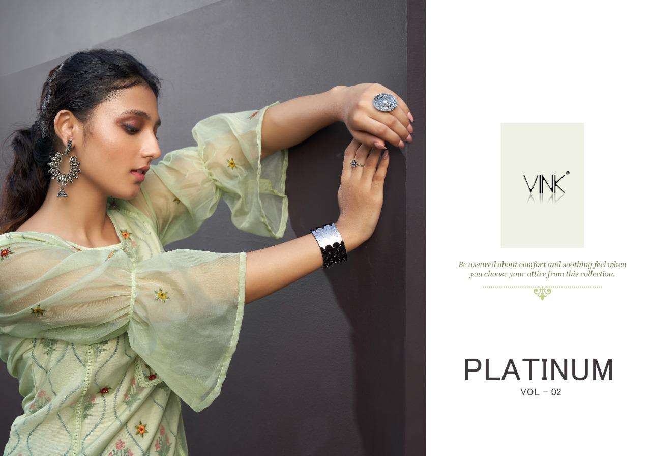Platinum Vol 2 By Vink Organza Kurta With Pant