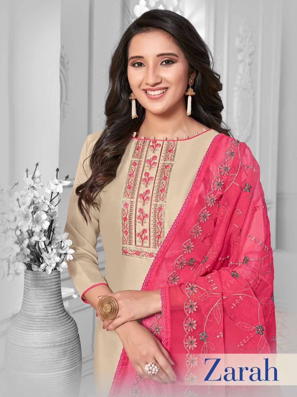 Raghav Zarah Cotton Silk Daily Wear Ladies Dress Materials