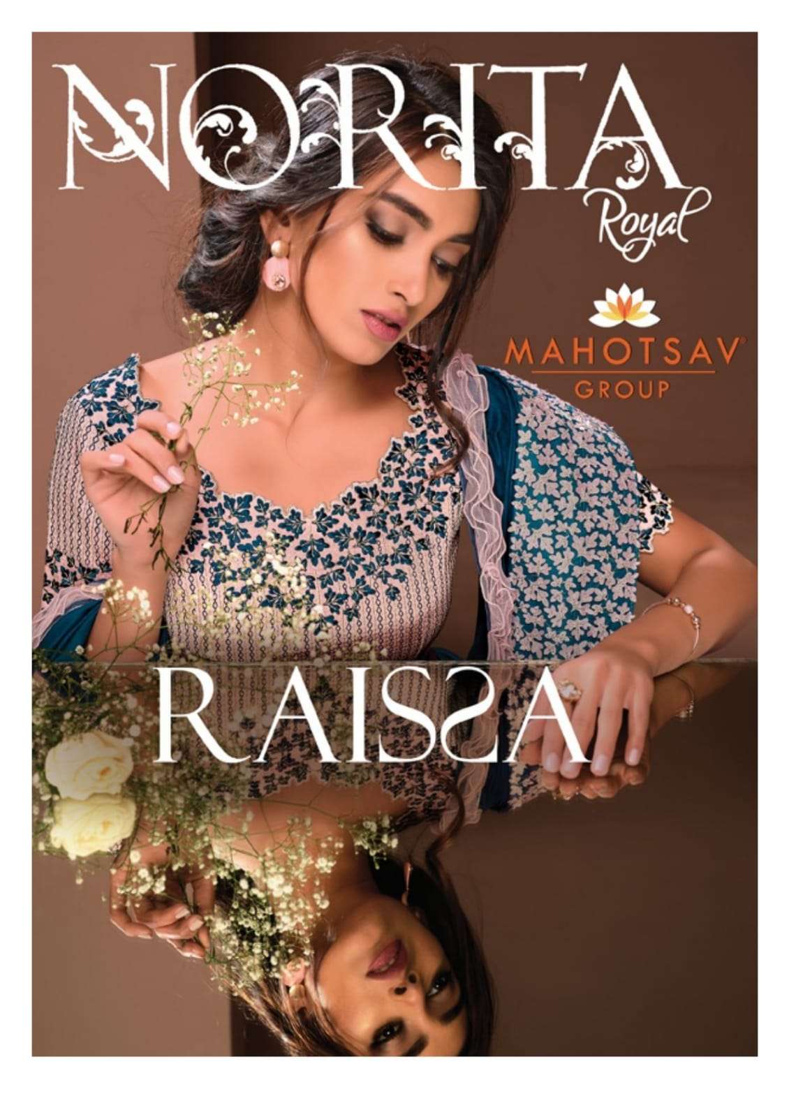 Raissa By Mahotsav  Norita Elegant Fancy Work Saris Exports