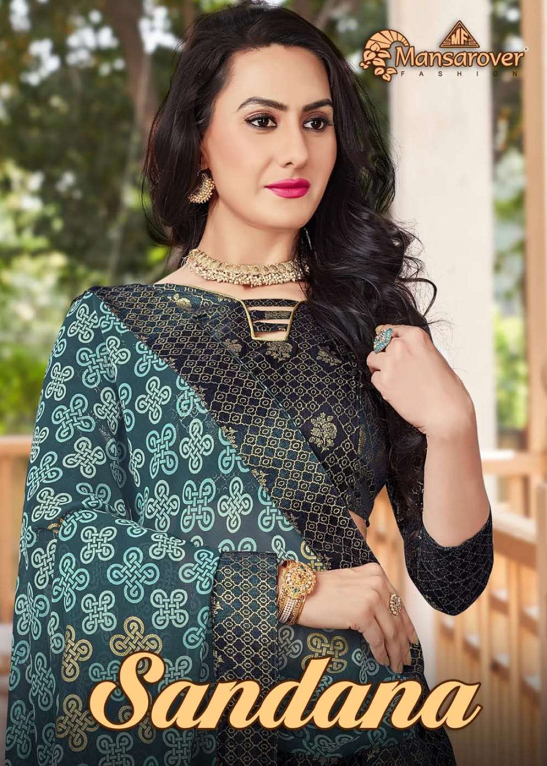 Sandana By Mansarover Weightless Printed Saree Supplier