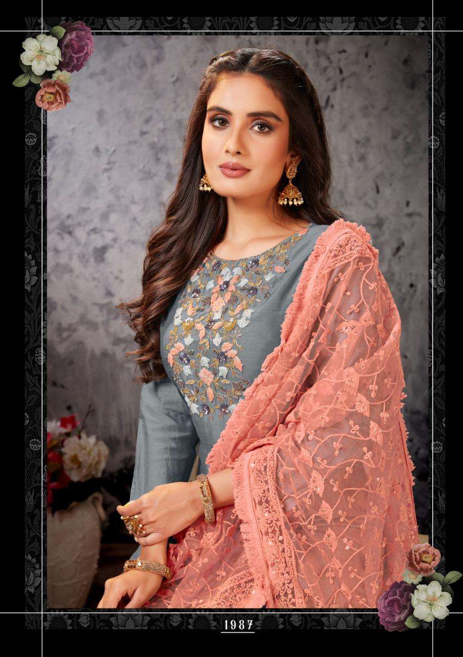 Shehnai Vol 1 By Anju Fab Party Wear Kurti With Pant Dupatta