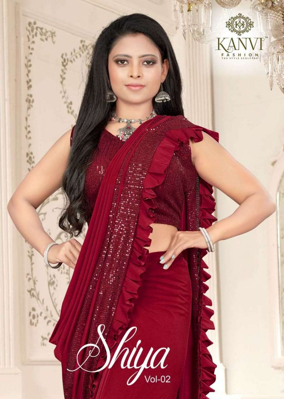 Shiya Vol 2 By Kanvi Fashion Fancy Saree Exports