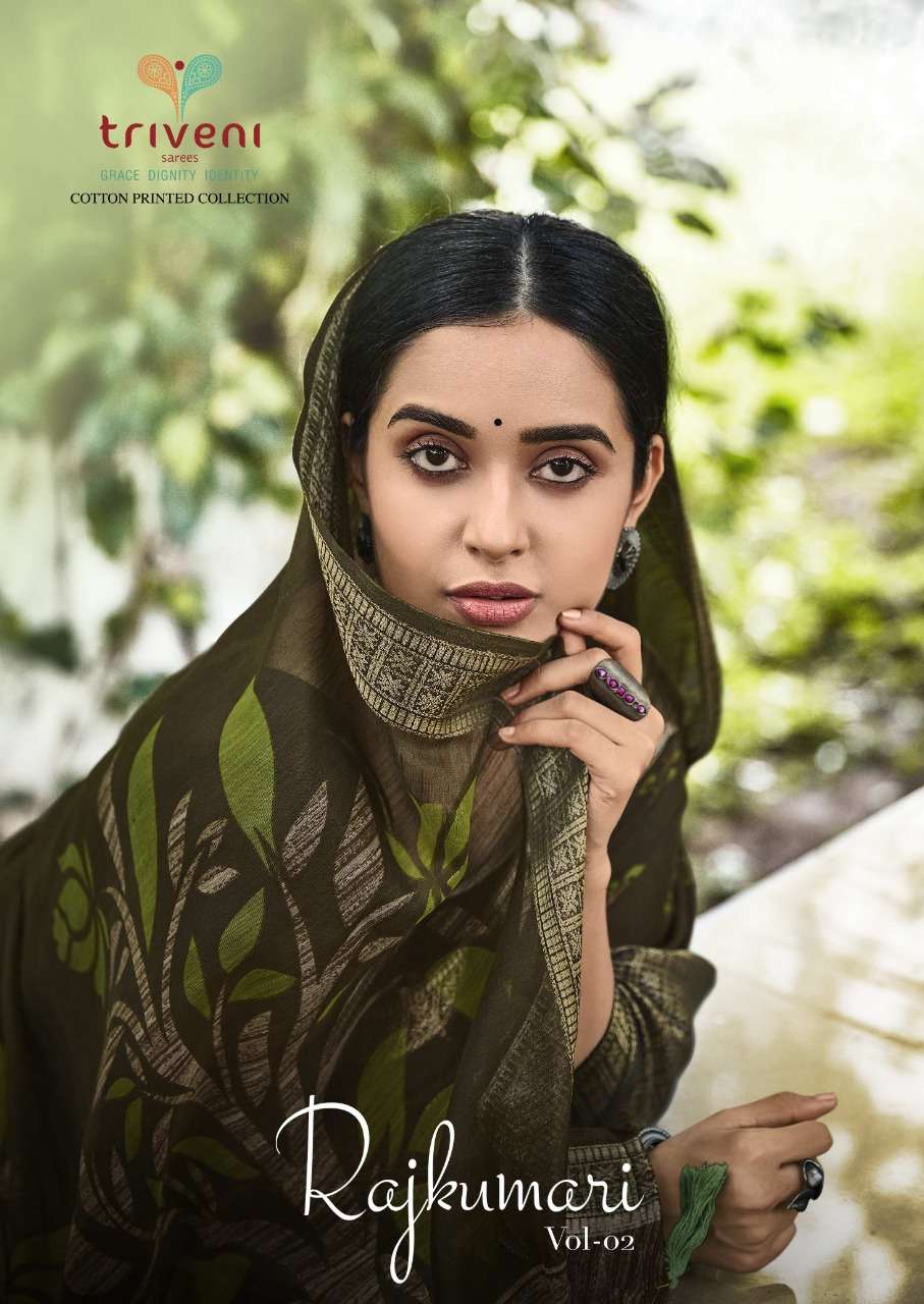 Triveni Rajkumari Vol 2 Cotton Linen Printed Sarees
