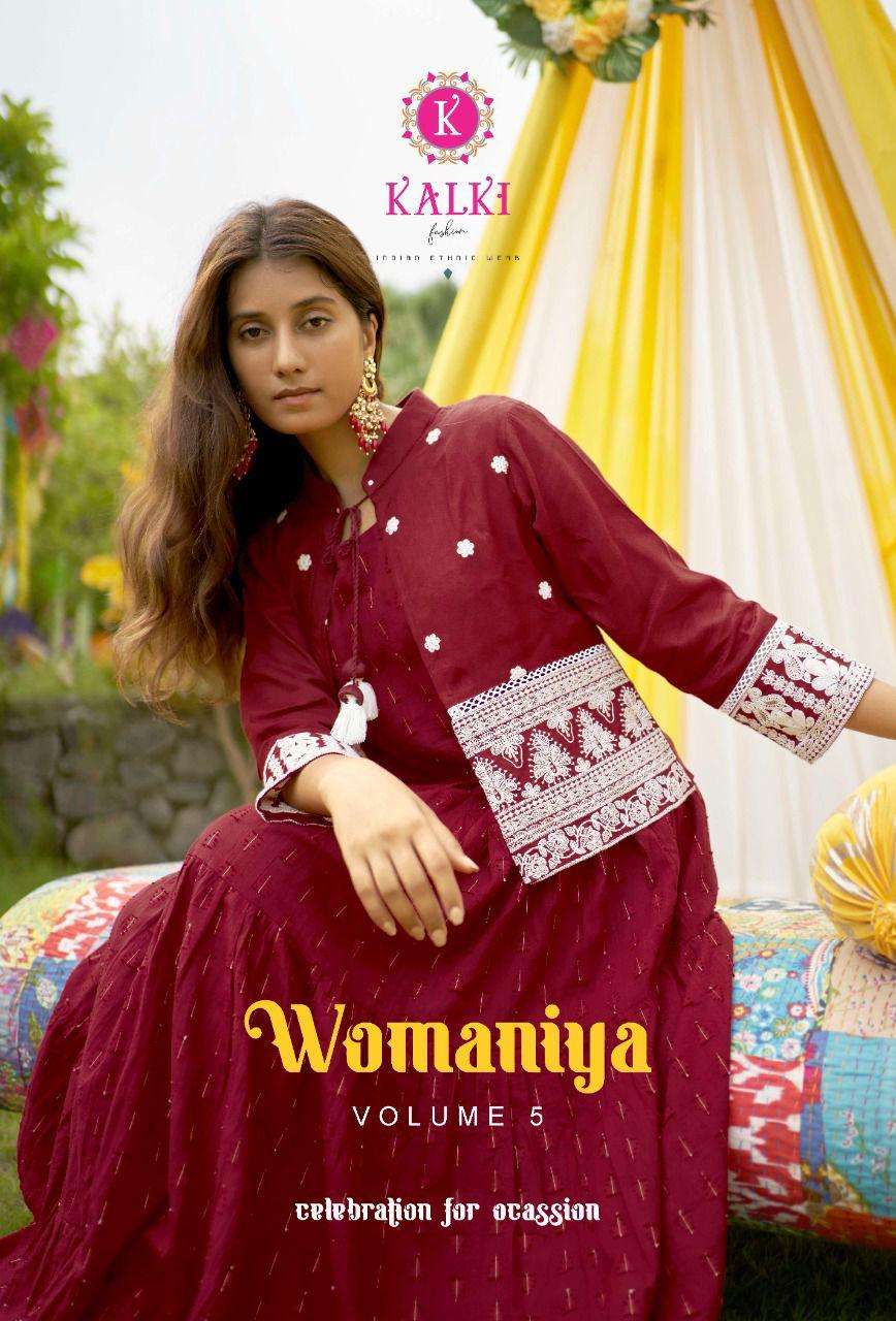 Womaniya Vol 5 By K fashion Gown With Koti Style Collection