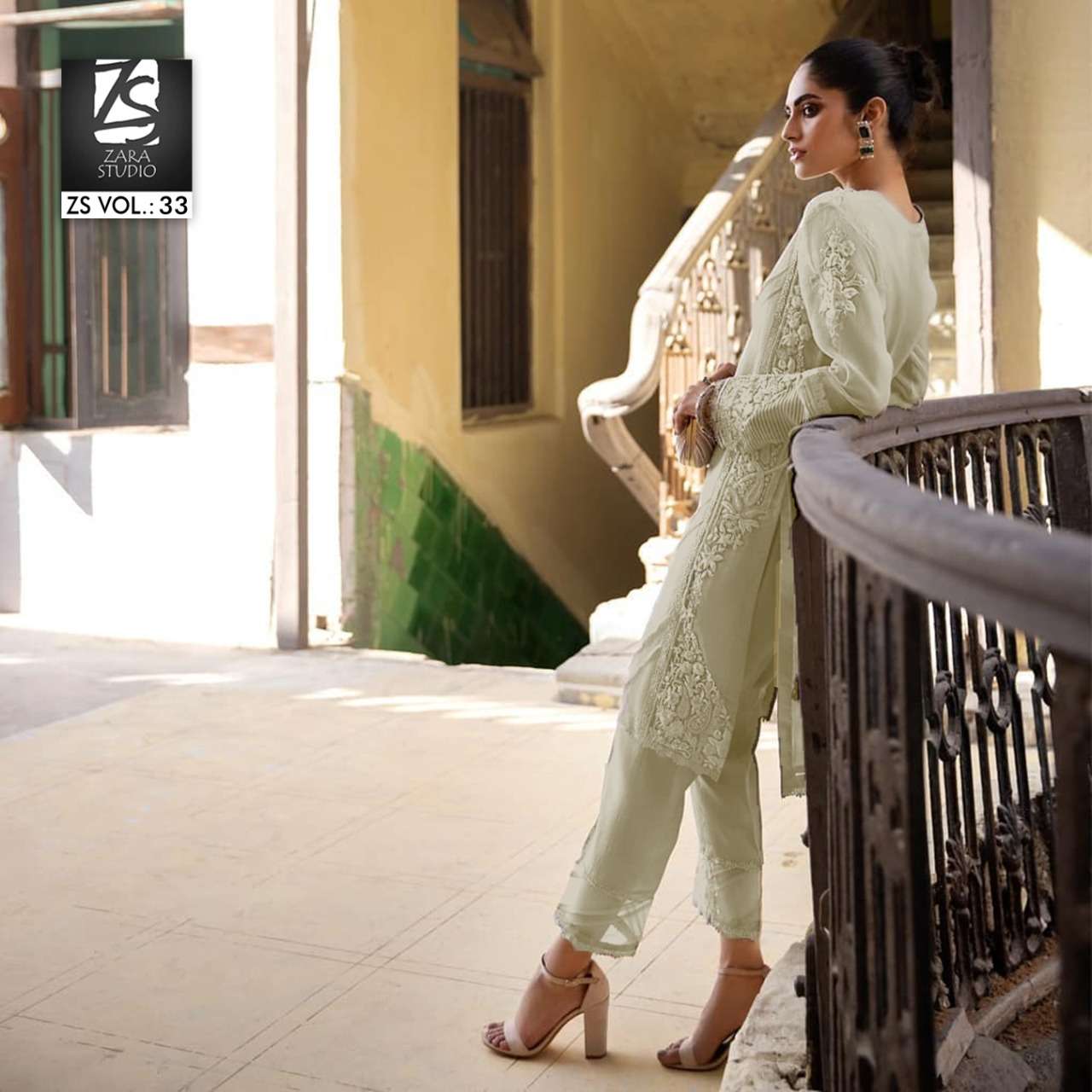 Zs Vol 33 By Zara Studion Kurti And Pant Set