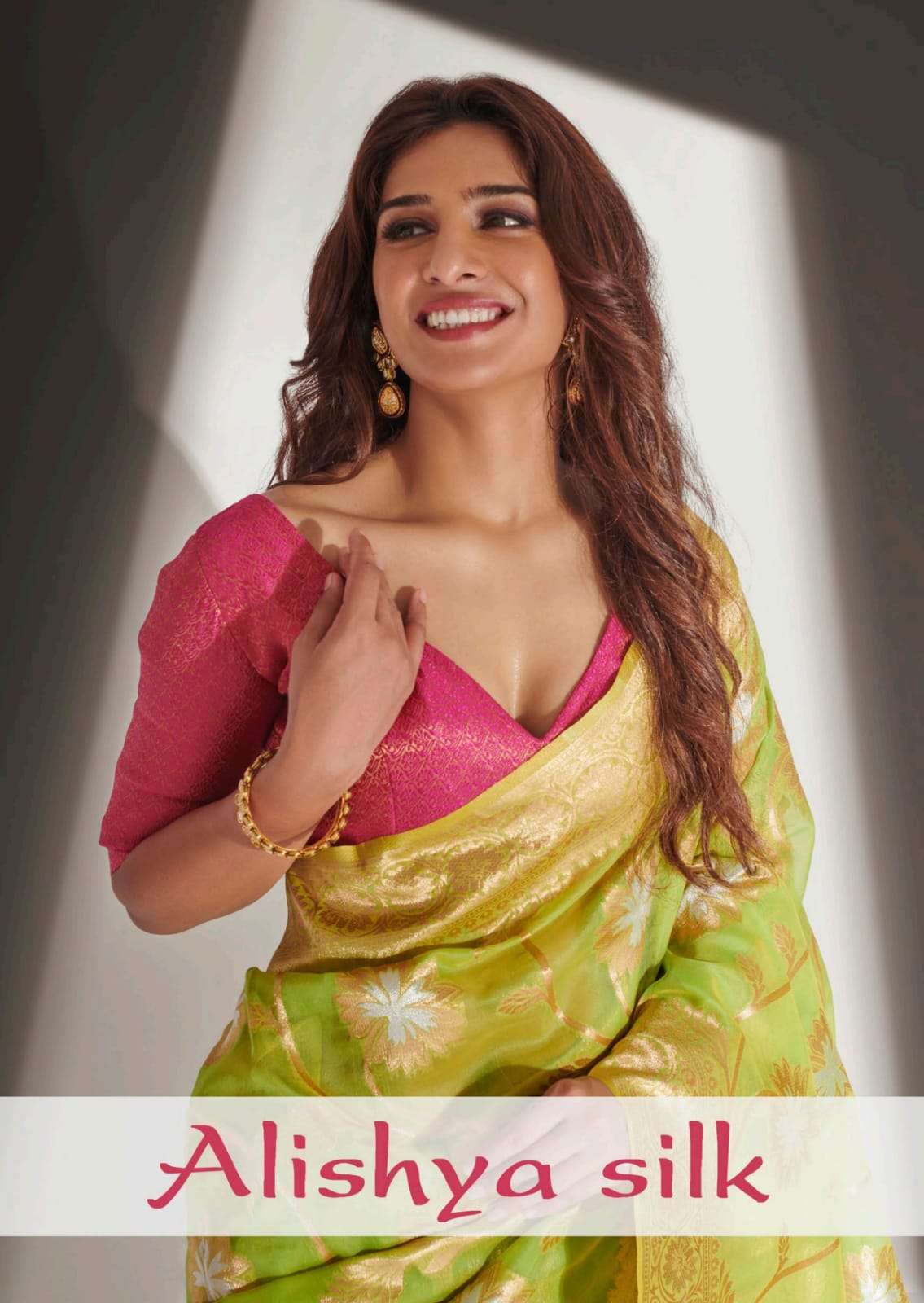Alishiya Silk By Rajyog Launching Series Of Organza With Marathi Actress Neha Khan Of Super Hit Devmanush Serial