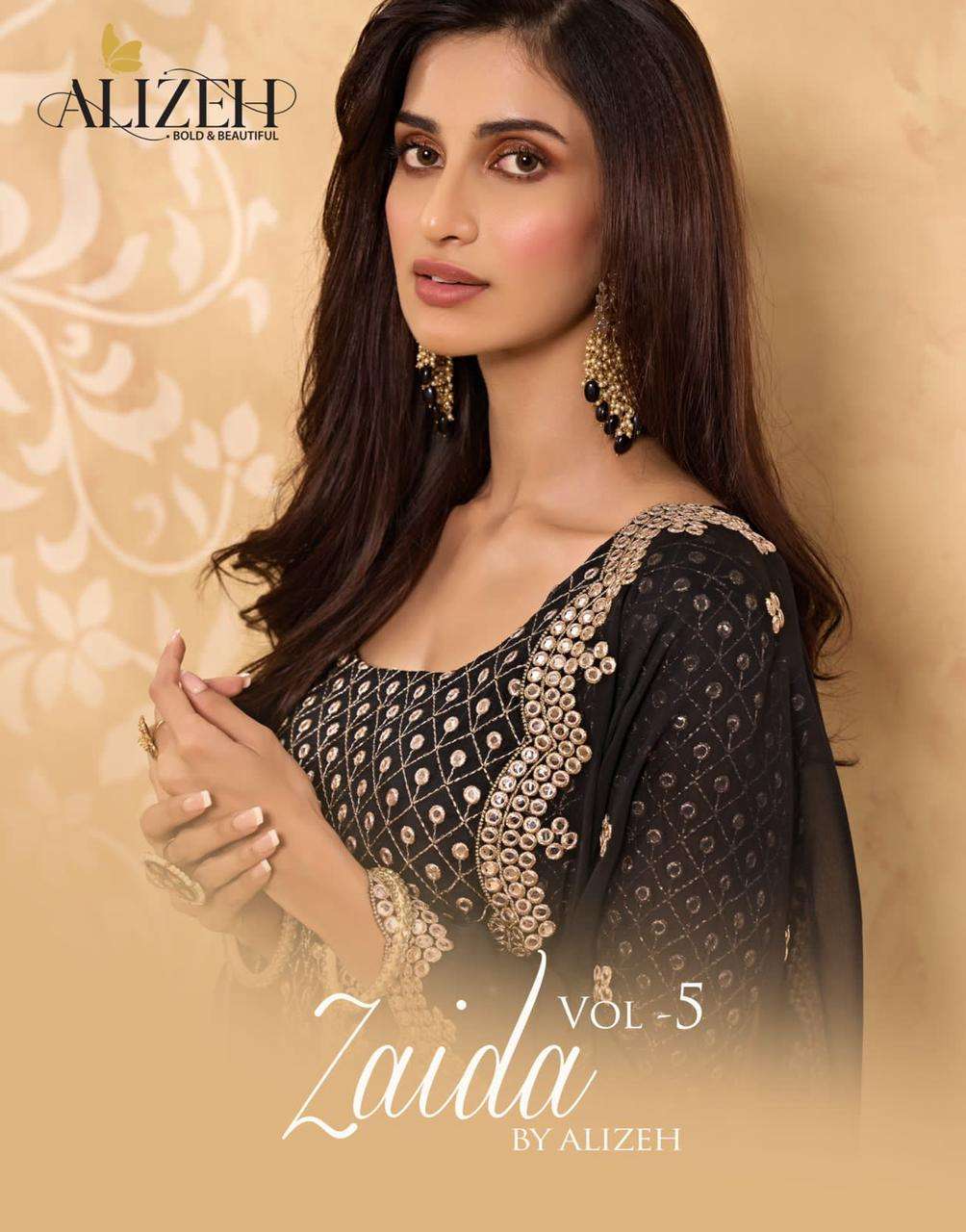 Alizeh Zaida Vol 5 Georgette Sharara Salwar Kameez