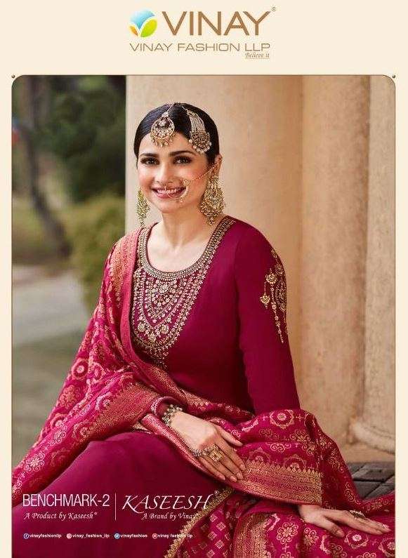 Benchmark Vol 2 By Vinay Fashion Barfi Silk Jacquard Charming Look Salwar Kameez
