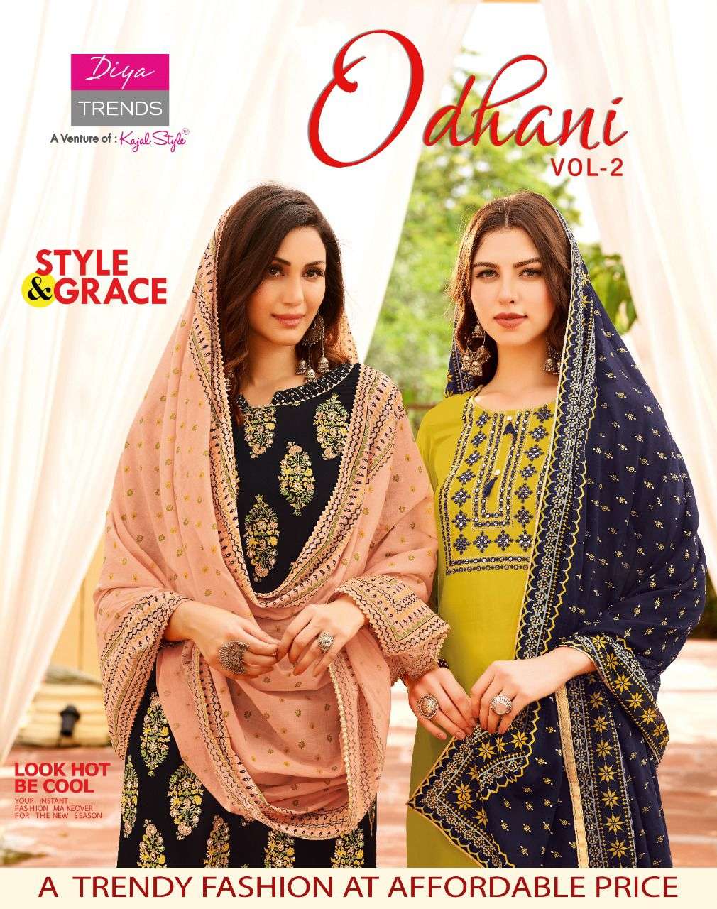 Diya Trendz Odhani Vol 2 Rayon Readymade Salwar Kameez