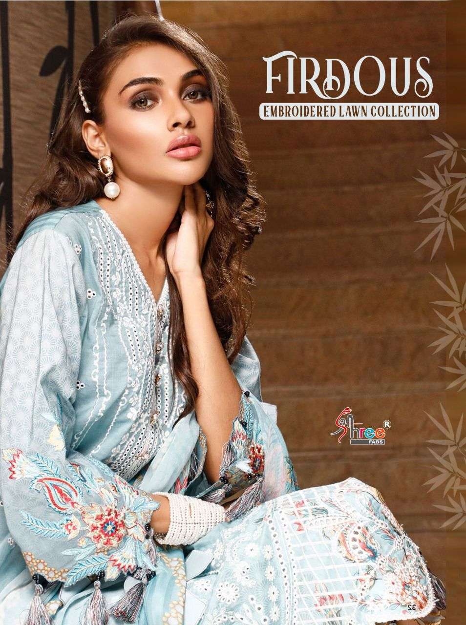 Firdous Embroidered Lawn By Shree Fabs Cotton Pakistani Dresses