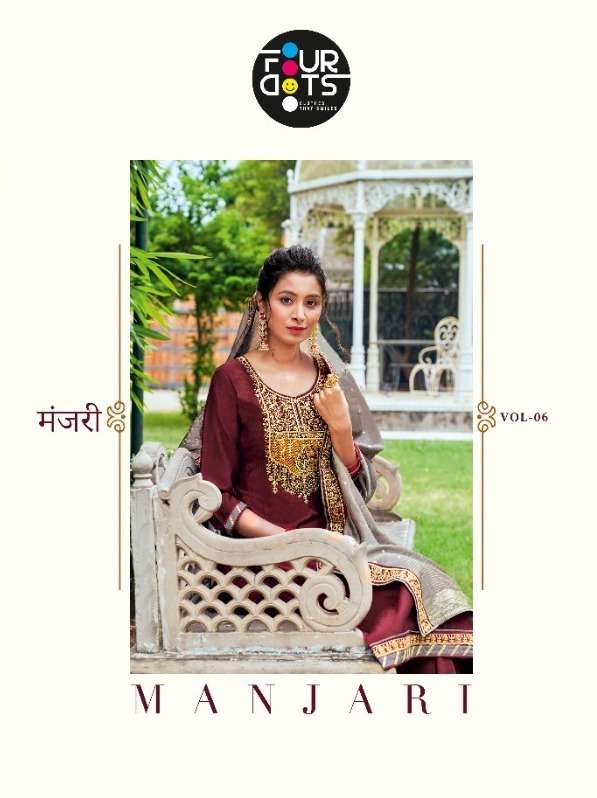Fourdots Manjari Vol 6 Silk Designer Casual Suits