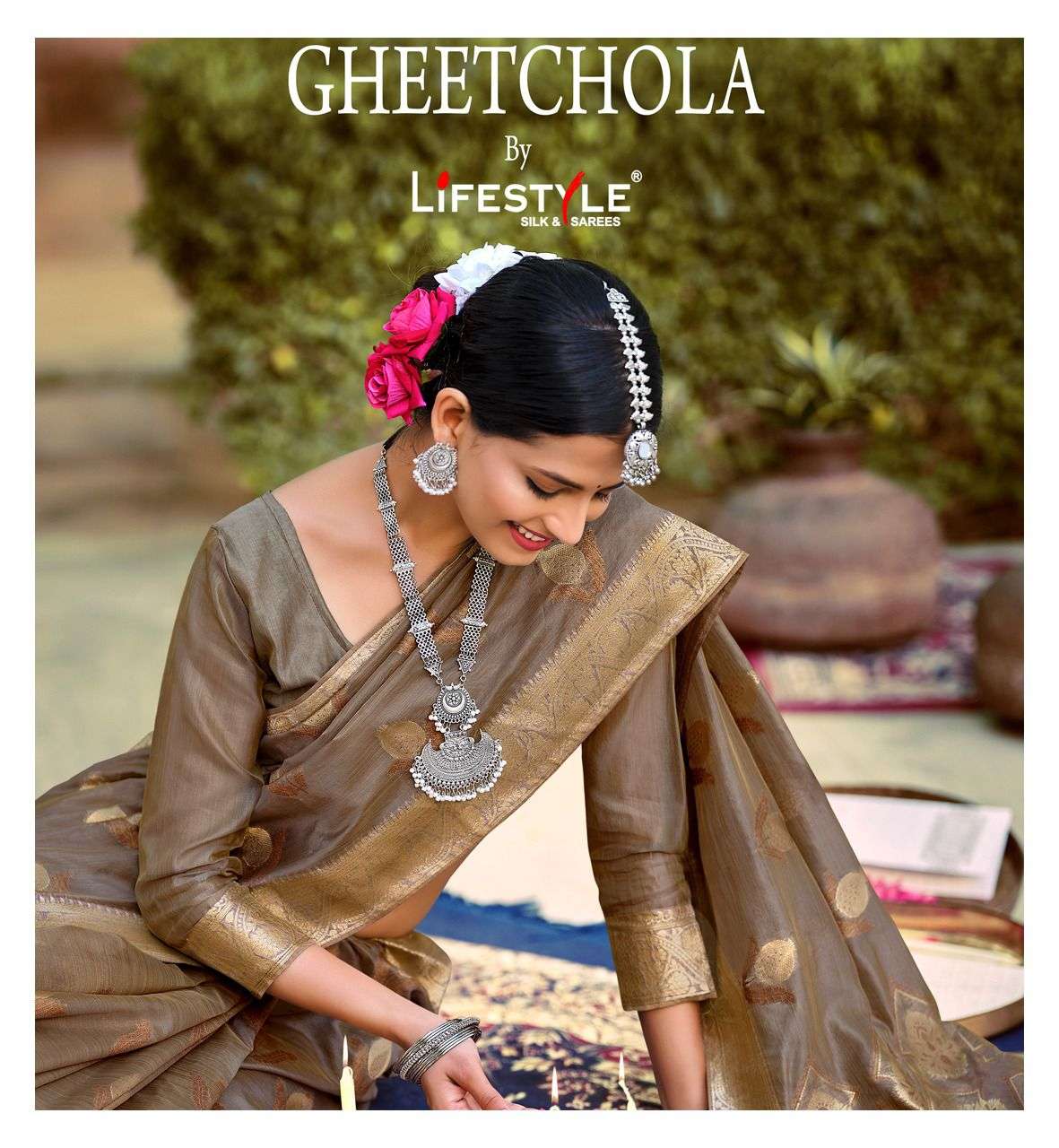 Gheetchola Vol 1 By Lifestyle Cotton Fancy Wedding Sarees