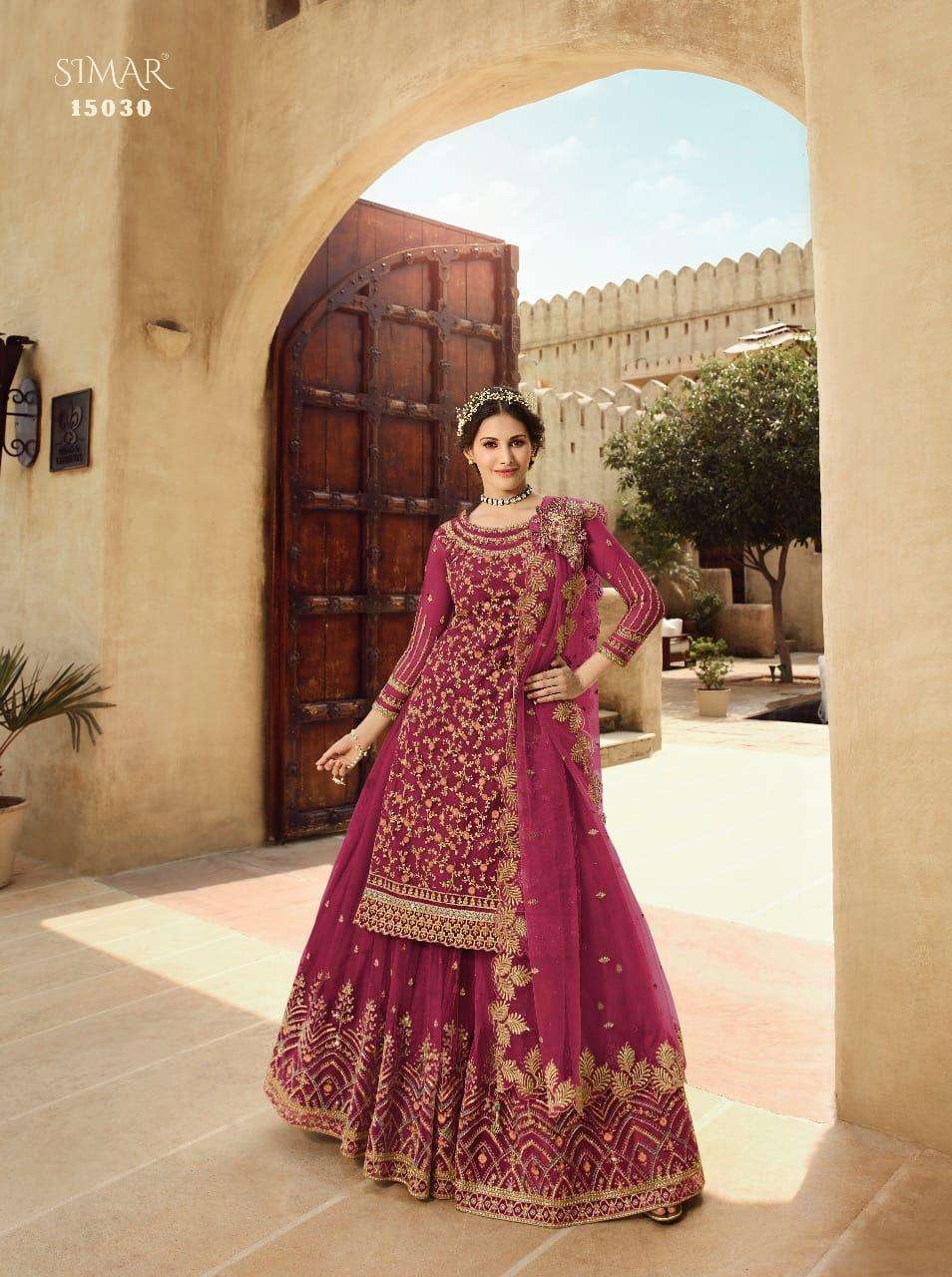 Glossy 15030 Colour Plus Party Wear Long Salwar Suits