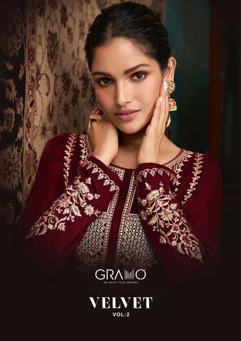 Gramo Velvet Vol 2 Winter Wear Designer Fancy Suits