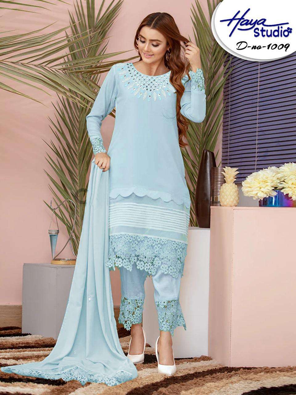 Haya 1009 Readymade Party Wear Suits Exporter