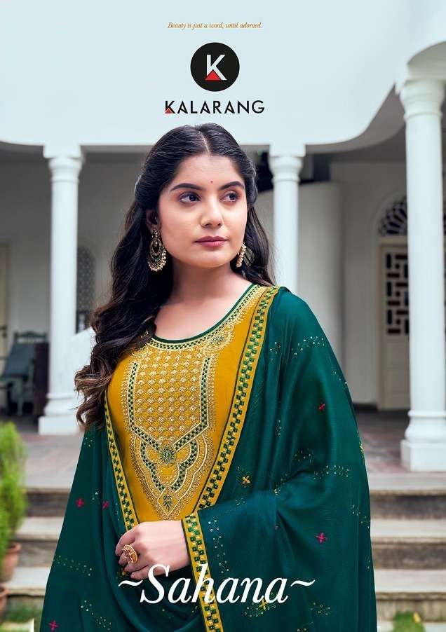 Kalarang Sahana Weaving Silk Fancy Salwar Kameez