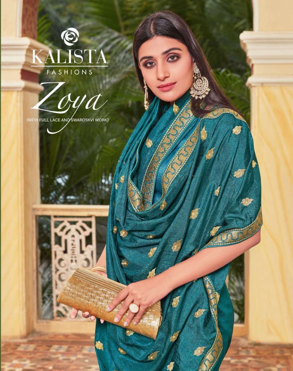 Kalista Zoya Vichitra Silk Designer Saree