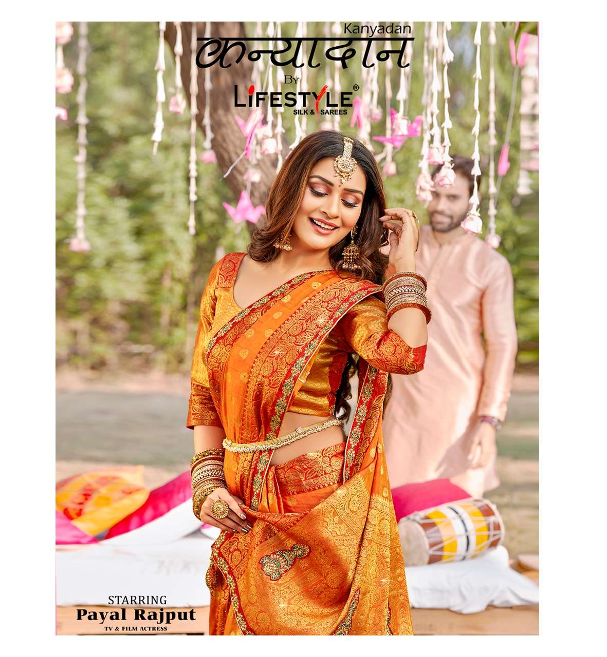 Kanyadan By Lifestyle Nylone Silk Exclusive Fancy Saree