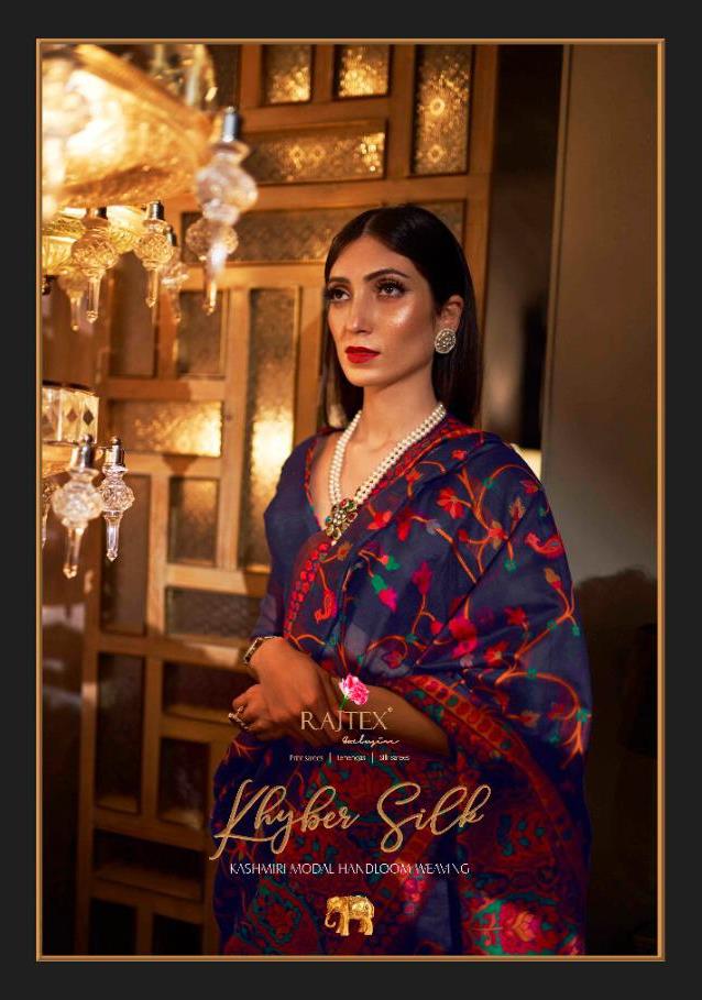 Khyber Silk By Rajtex Pure Kashmiri Modal Weaving Saree Online Shopping In India