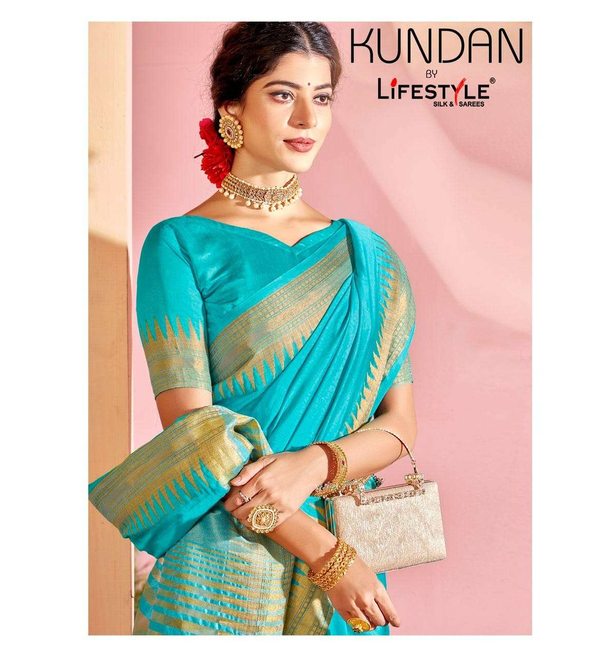 Lifestyle Kundan Nylone Silk Fancy Designer Saree