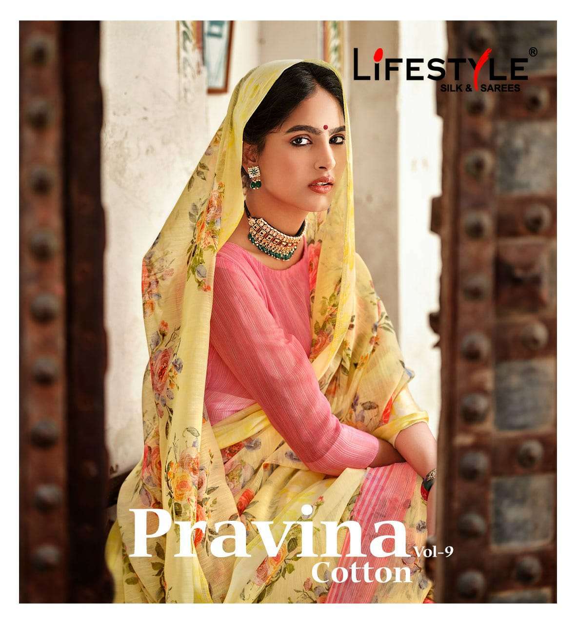 Lifestyle Pravina Cotton Vol 9 Linen Cotton Printed Saree