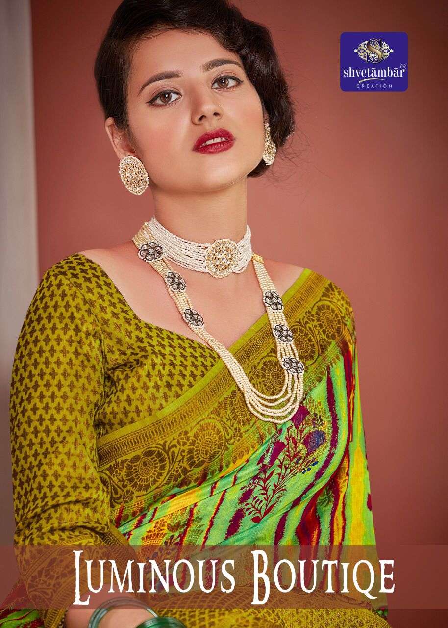 Luminous Boutiqe By Shvetambar Creation Cotton Saris Exports