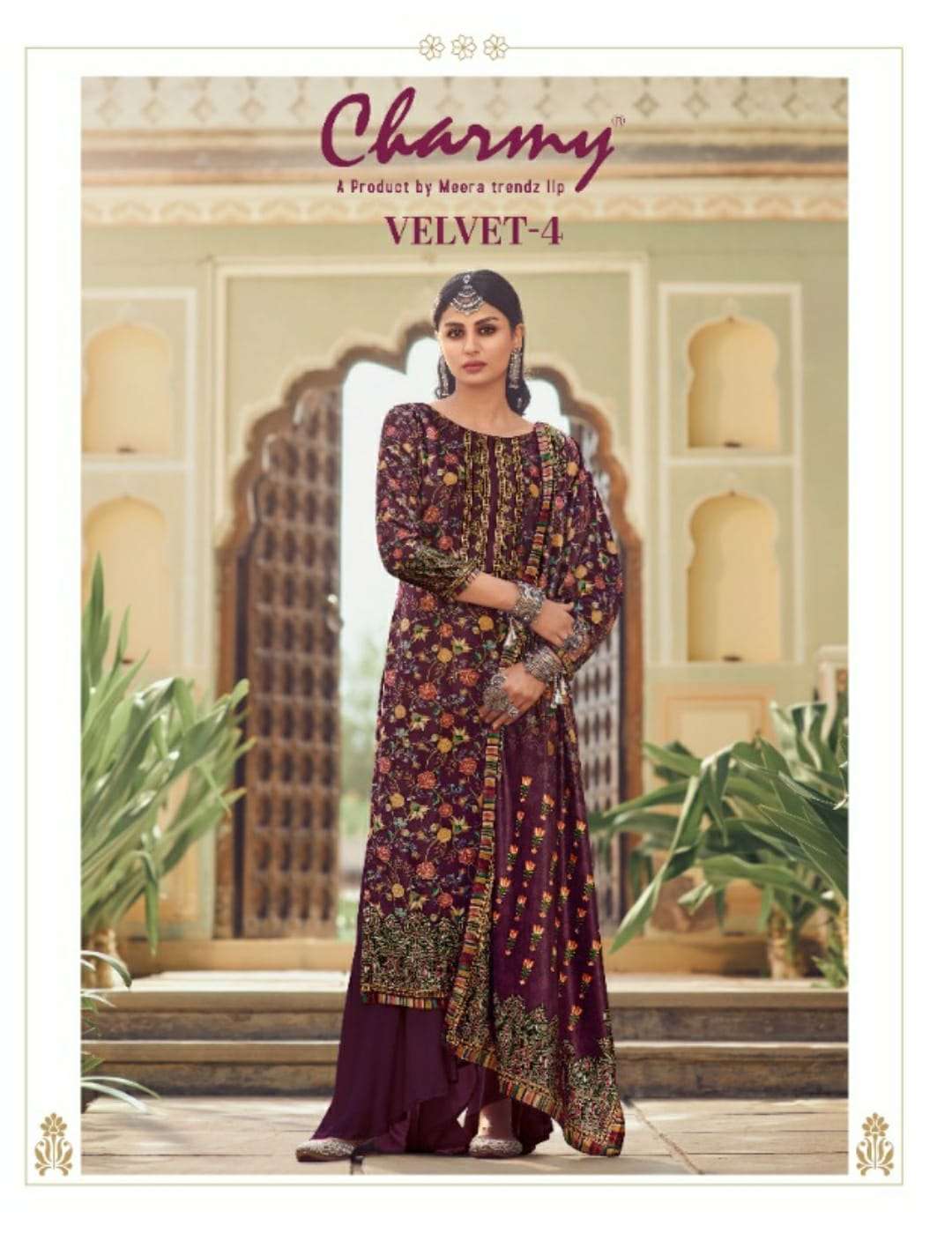 Meera Zisa Velvet Vol 4 Charmy Winter Wear Fancy Suits