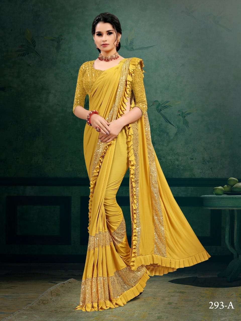 Mehak 293 Series Fancy Imported Saree Exports