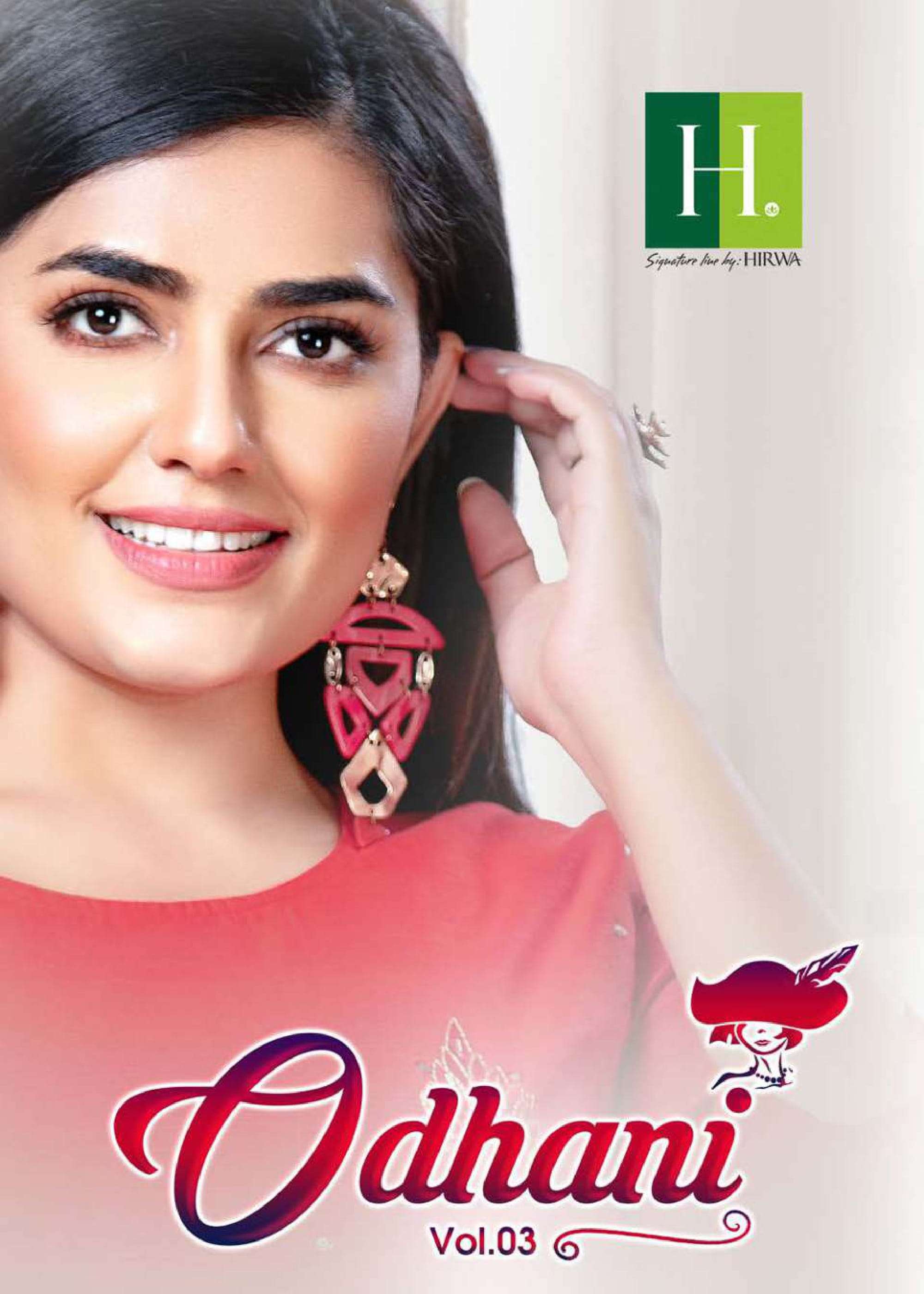 Odhani Vol 3 By Hirwa Kurti With Dupatta Set