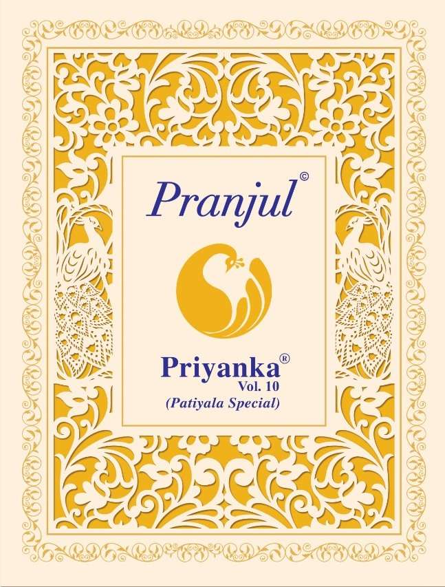 Priyanka Vol 10 By Pranjul Readymade Cotton Casual Wear Patiyala Suits