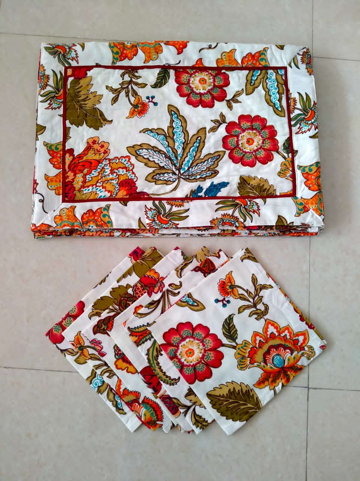 Quilted Mat Napkin Set Exports