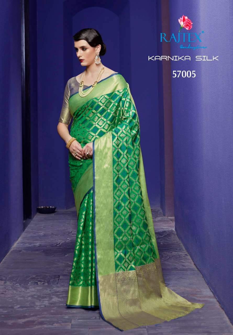 Rajtex Karnika Silk 57000 Seris Wholesale Saree Exports
