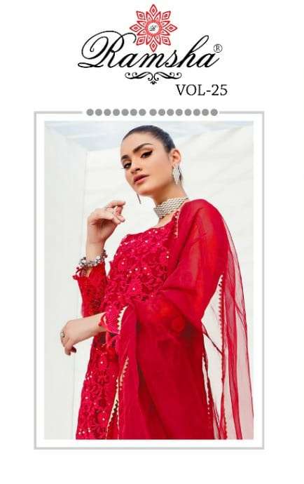 Ramsha Vol 25 Georgette Net Designer Pakistani Dresses