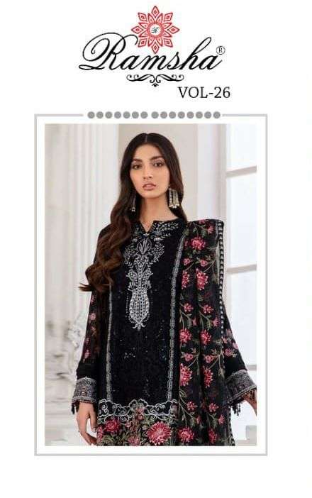 Ramsha Vol 26 Designer Pakistani Fancy Salwar Kameez