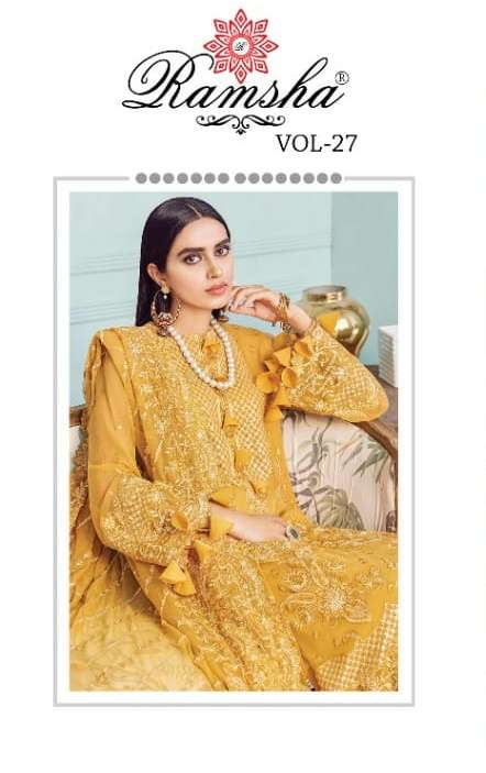 Ramsha Vol 27 Georgette Net Pakistani Salwar Kameez