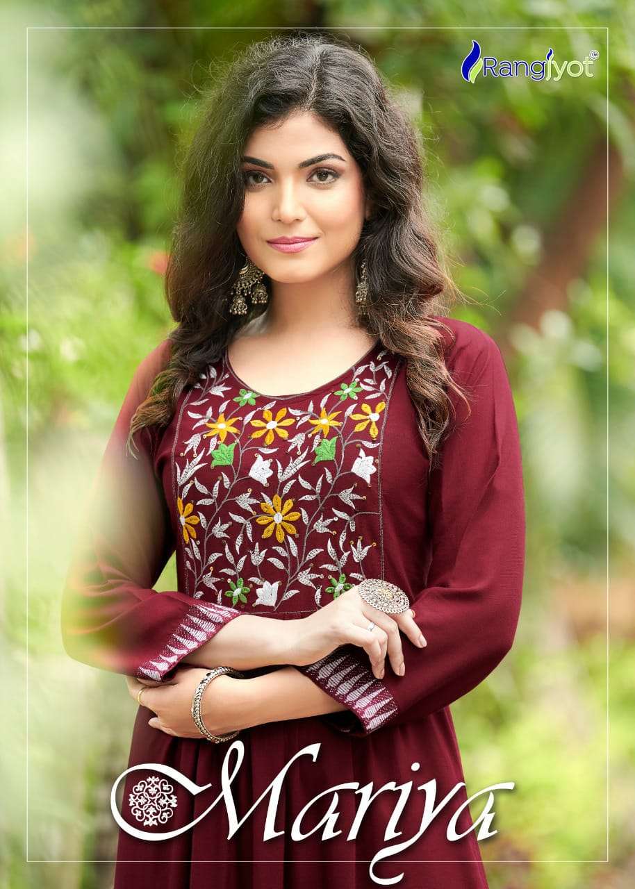 Rangjyot Mariya Vol 1 Rayon Kurti With Pant