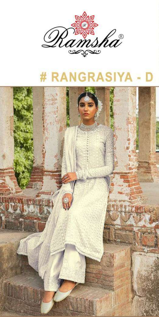 Rangrasiya Georget With Heavy Embroidery Salwar Kameez By Ramsha