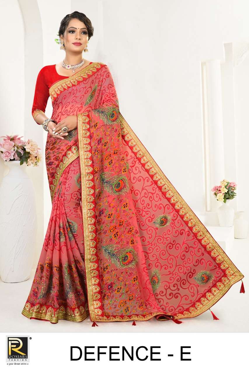 Ranjna Saree Defence Brasso Exclusive Range Designer Saree Collection Online Shop