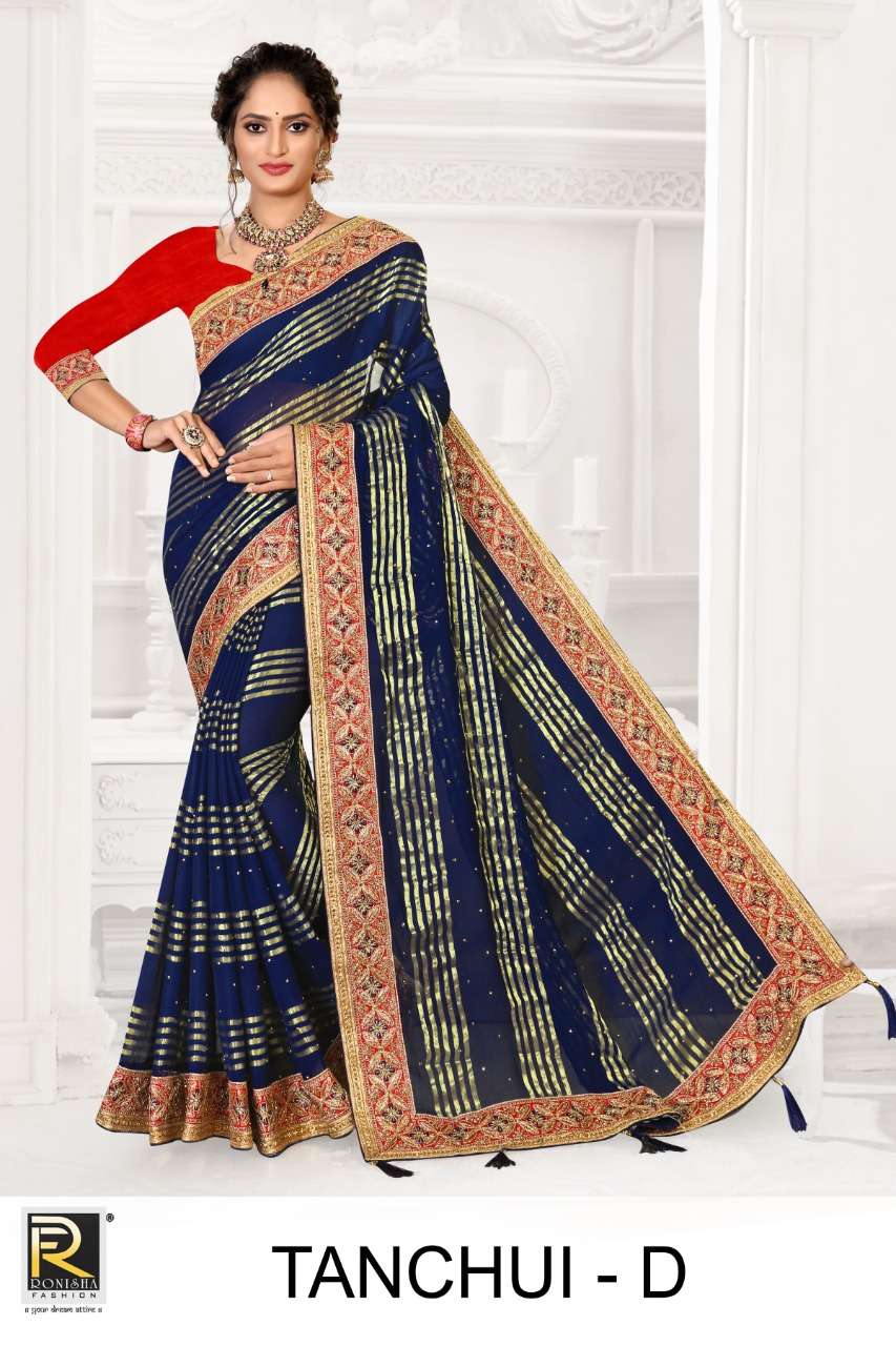 Ranjna Saree Tanchui Viscose Bollywood Style Saree Beautiful Collection