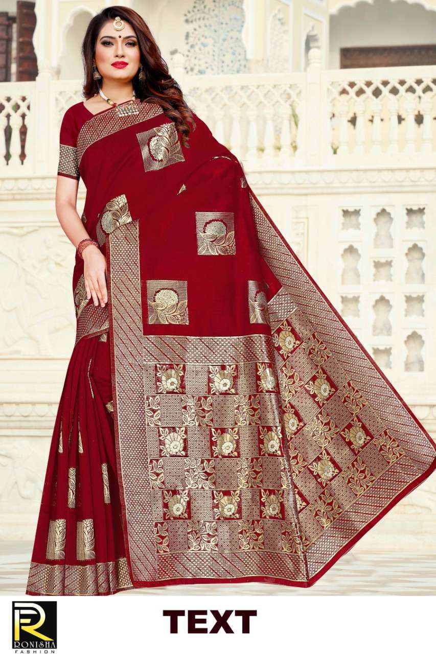 Ranjna Saree Text Casual Wear Cotton Silk Saree Collection Online Shop