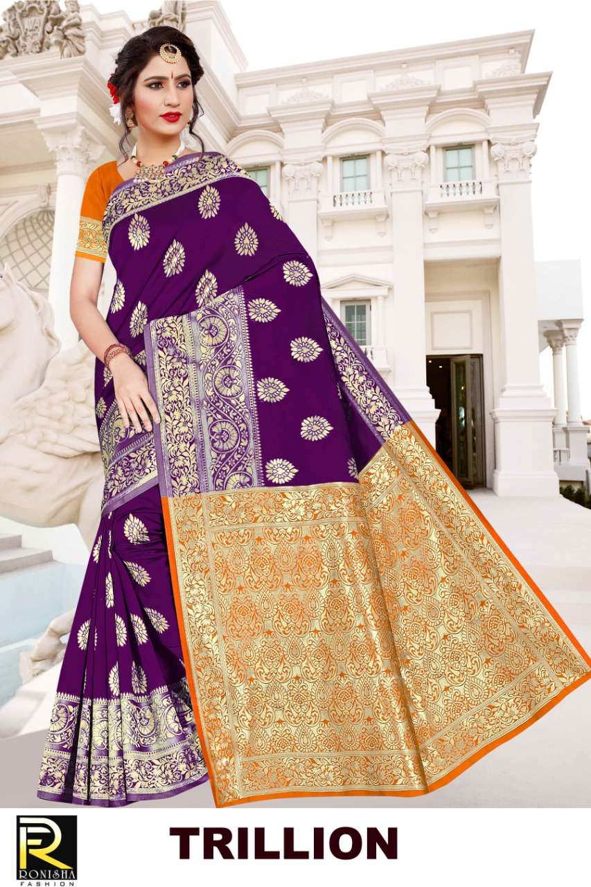 Ranjna Saree Trillion Ethnik Wear Silk Saree Latest Collecton